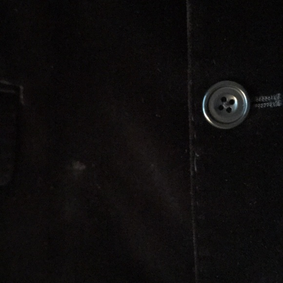 Velvet  black cotton Sean Jean notch collar lined blazer EUC - Picture 7 of 7